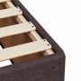 Cama box spring con colchón tela marrón oscuro 180x200 cm de , Camas y somieres - Ref: Foro24-3285154, Precio: 541,02 €, Desc...