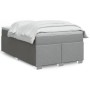 Cama box spring con colchón tela gris claro 120x200 cm de , Camas y somieres - Ref: Foro24-3285123, Precio: 415,22 €, Descuen...