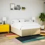Box spring bed with cream-colored fabric mattress 160x200 cm by , Beds and slatted bases - Ref: Foro24-3285149, Price: 496,56...
