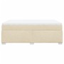 Cama box spring con colchón tela color crema 140x190 cm de , Camas y somieres - Ref: Foro24-3285135, Precio: 428,72 €, Descue...