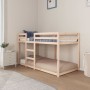 Cama litera sin colchón madera maciza de pino 90x190 cm de , Camas y somieres - Ref: Foro24-3206507, Precio: 148,75 €, Descue...