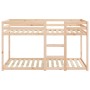 Cama litera sin colchón madera maciza de pino 90x190 cm de , Camas y somieres - Ref: Foro24-3206507, Precio: 148,75 €, Descue...