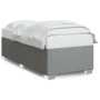Estructura de cama de tela gris claro 90x190 cm de , Camas y somieres - Ref: Foro24-3284436, Precio: 126,01 €, Descuento: %