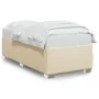 Estructura de cama de tela color crema 90x190 cm de , Camas y somieres - Ref: Foro24-3284441, Precio: 131,64 €, Descuento: %
