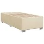 Cream-colored fabric bed frame 90x190 cm by , Beds and slatted bases - Ref: Foro24-3284441, Price: 131,64 €, Discount: %