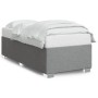 Estructura de cama de tela gris claro 90x200 cm de , Camas y somieres - Ref: Foro24-3284443, Precio: 128,27 €, Descuento: %
