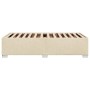 Estructura de cama de tela color crema 90x200 cm de , Camas y somieres - Ref: Foro24-3284448, Precio: 128,49 €, Descuento: %