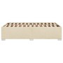 Estructura de cama tela crema 120x190 cm de , Camas y somieres - Ref: Foro24-3284462, Precio: 164,09 €, Descuento: %