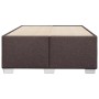 Estructura de cama tela marrón oscuro 120x190 cm de , Camas y somieres - Ref: Foro24-3284460, Precio: 164,09 €, Descuento: %