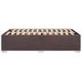 Estructura de cama tela marrón oscuro 120x190 cm de , Camas y somieres - Ref: Foro24-3284460, Precio: 164,09 €, Descuento: %