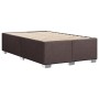 Estructura de cama tela marrón oscuro 120x190 cm de , Camas y somieres - Ref: Foro24-3284460, Precio: 164,09 €, Descuento: %
