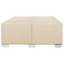 Estructura de cama de tela color crema 120x200 cm de , Camas y somieres - Ref: Foro24-3284469, Precio: 169,45 €, Descuento: %