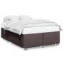 Cama sin colchón tela marrón oscuro 140x190 cm de , Camas y somieres - Ref: Foro24-3284474, Precio: 172,05 €, Descuento: %