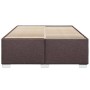 Cama sin colchón tela marrón oscuro 140x190 cm de , Camas y somieres - Ref: Foro24-3284474, Precio: 172,05 €, Descuento: %