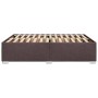 Cama sin colchón tela marrón oscuro 140x190 cm de , Camas y somieres - Ref: Foro24-3284474, Precio: 172,05 €, Descuento: %