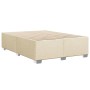 Cama sin colchón tela color crema 140x200 cm de , Camas y somieres - Ref: Foro24-3284483, Precio: 174,24 €, Descuento: %