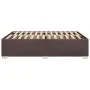Bed without a dark brown fabric mattress 160x200 cm by , Beds and slatted bases - Ref: Foro24-3284488, Price: 215,39 €, Disco...