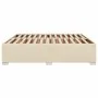 Cama sin colchón tela color crema 180x200 cm de , Camas y somieres - Ref: Foro24-3284497, Precio: 205,60 €, Descuento: %