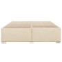 Cama sin colchón tela color crema 200x200 cm de , Camas y somieres - Ref: Foro24-3284504, Precio: 230,57 €, Descuento: %