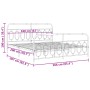 Estructura de cama cabecero y estribo metal negro 160x200 cm de , Camas y somieres - Ref: Foro24-377138, Precio: 130,14 €, De...