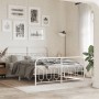 Estructura cama metal cabecero y estribo blanco 140x190 cm de , Camas y somieres - Ref: Foro24-377184, Precio: 116,43 €, Desc...