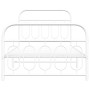 Estructura cama metal cabecero y estribo blanca 100x190 cm de , Camas y somieres - Ref: Foro24-377178, Precio: 73,59 €, Descu...