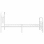 Estructura cama metal cabecero y estribo blanca 100x190 cm de , Camas y somieres - Ref: Foro24-377178, Precio: 73,59 €, Descu...