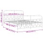 Estructura cama metal cabecero y estribo blanco 140x190 cm de , Camas y somieres - Ref: Foro24-377184, Precio: 116,43 €, Desc...