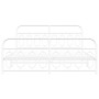 Estructura cama metal con cabecero y pie cama blanco 193x203 cm de , Camas y somieres - Ref: Foro24-377190, Precio: 137,77 €,...