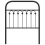 Cabecero de metal negro 80 cm de , Cabeceros y pies de cama - Ref: Foro24-376627, Precio: 40,14 €, Descuento: %