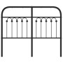 Cabecero de metal negro 120 cm de , Cabeceros y pies de cama - Ref: Foro24-376631, Precio: 54,03 €, Descuento: %