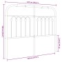 Cabecero de metal negro 120 cm de , Cabeceros y pies de cama - Ref: Foro24-376631, Precio: 54,03 €, Descuento: %