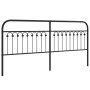 Cabecero de metal negro 200 cm de , Cabeceros y pies de cama - Ref: Foro24-376638, Precio: 59,11 €, Descuento: %
