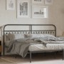 Cabecero de metal negro 200 cm de , Cabeceros y pies de cama - Ref: Foro24-376638, Precio: 59,11 €, Descuento: %
