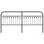 Cabecero de metal negro 200 cm de , Cabeceros y pies de cama - Ref: Foro24-376638, Precio: 59,11 €, Descuento: %