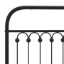 Cabecero de metal negro 200 cm de , Cabeceros y pies de cama - Ref: Foro24-376638, Precio: 59,11 €, Descuento: %