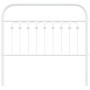 Cabecero de metal blanco 100 cm de , Cabeceros y pies de cama - Ref: Foro24-376678, Precio: 40,35 €, Descuento: %