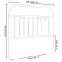Cabecero de metal blanco 100 cm de , Cabeceros y pies de cama - Ref: Foro24-376678, Precio: 40,35 €, Descuento: %