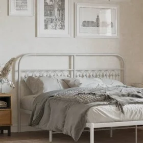 Weißes Metallkopfteil 160 cm von , Kopf- und Fußteile - Ref: Foro24-376684, Preis: 49,61 €, Rabatt: %