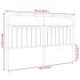 Cabecero de metal blanco 160 cm de , Cabeceros y pies de cama - Ref: Foro24-376684, Precio: 50,31 €, Descuento: %