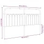 Weißes Metallkopfteil 160 cm von , Kopf- und Fußteile - Ref: Foro24-376684, Preis: 49,61 €, Rabatt: %
