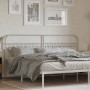 Cabecero de metal blanco 193 cm de , Cabeceros y pies de cama - Ref: Foro24-376686, Precio: 52,21 €, Descuento: %
