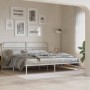 Cabecero de metal blanco 193 cm de , Cabeceros y pies de cama - Ref: Foro24-376686, Precio: 52,21 €, Descuento: %