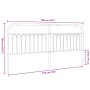 Cabecero de metal blanco 193 cm de , Cabeceros y pies de cama - Ref: Foro24-376686, Precio: 52,21 €, Descuento: %