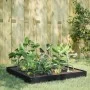 Arriate de acero negro 100x100x18,5 cm de , Maceteros y jardineras - Ref: Foro24-851010, Precio: 41,33 €, Descuento: %
