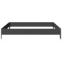 Arriate de acero negro 100x100x18,5 cm de , Maceteros y jardineras - Ref: Foro24-851010, Precio: 42,17 €, Descuento: %