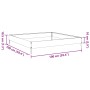 Arriate de acero negro 100x100x18,5 cm de , Maceteros y jardineras - Ref: Foro24-851010, Precio: 42,17 €, Descuento: %