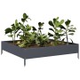Arriate de acero gris antracita 100x100x26 cm de , Maceteros y jardineras - Ref: Foro24-851019, Precio: 41,42 €, Descuento: %