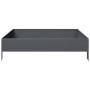 Arriate de acero gris antracita 100x100x26 cm de , Maceteros y jardineras - Ref: Foro24-851019, Precio: 41,42 €, Descuento: %