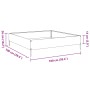 Arriate de acero gris antracita 100x100x26 cm de , Maceteros y jardineras - Ref: Foro24-851019, Precio: 41,42 €, Descuento: %